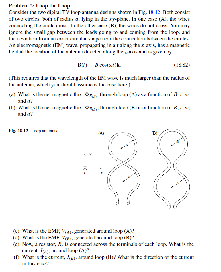  Problem 2: Loop the Loop Consider the two digital TV loop