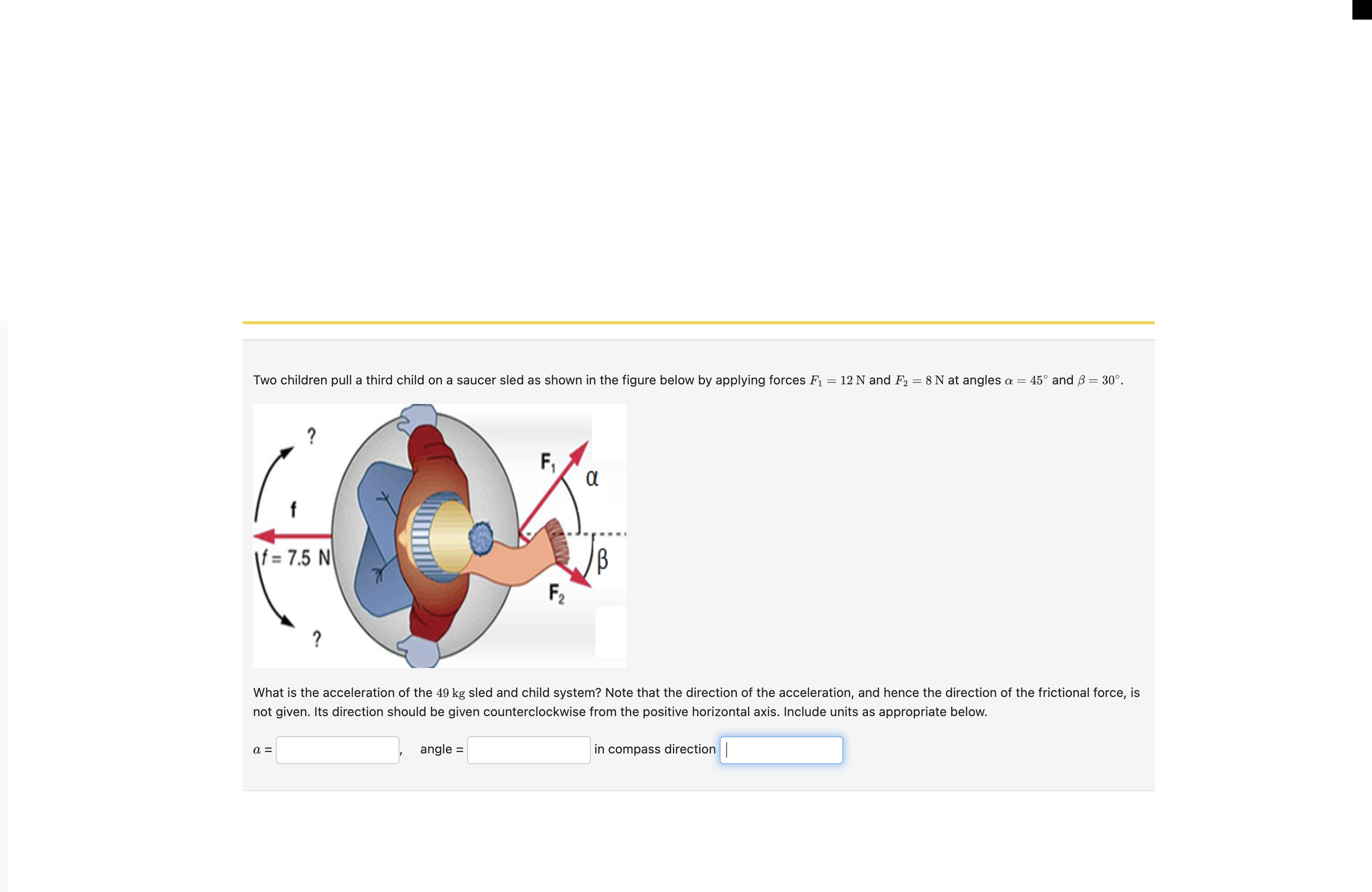 255 N and F2 : 205 N Fm: , l9: This question