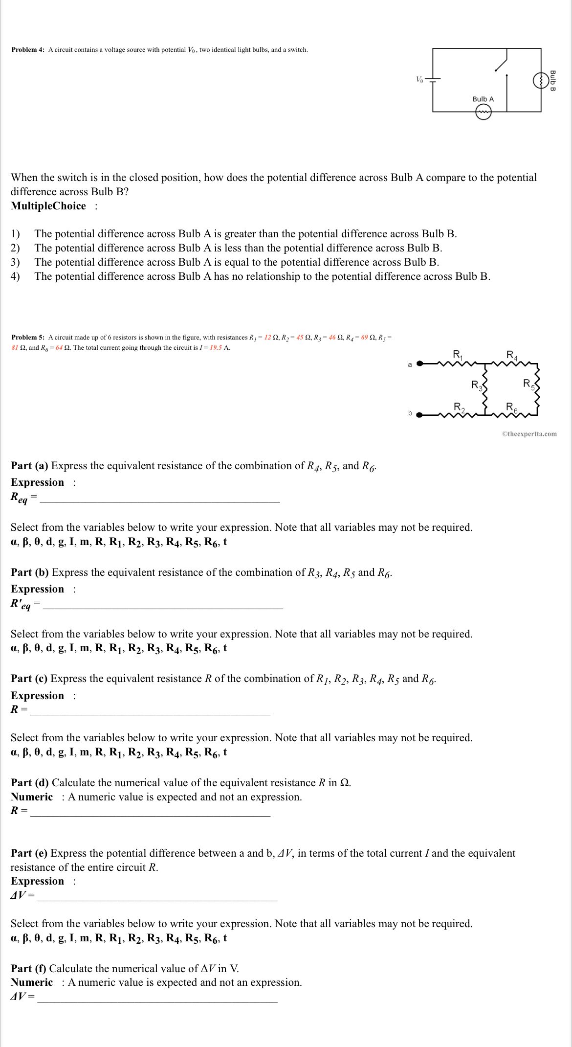 in a physics lab to supply 2.25 A to a circuit. The