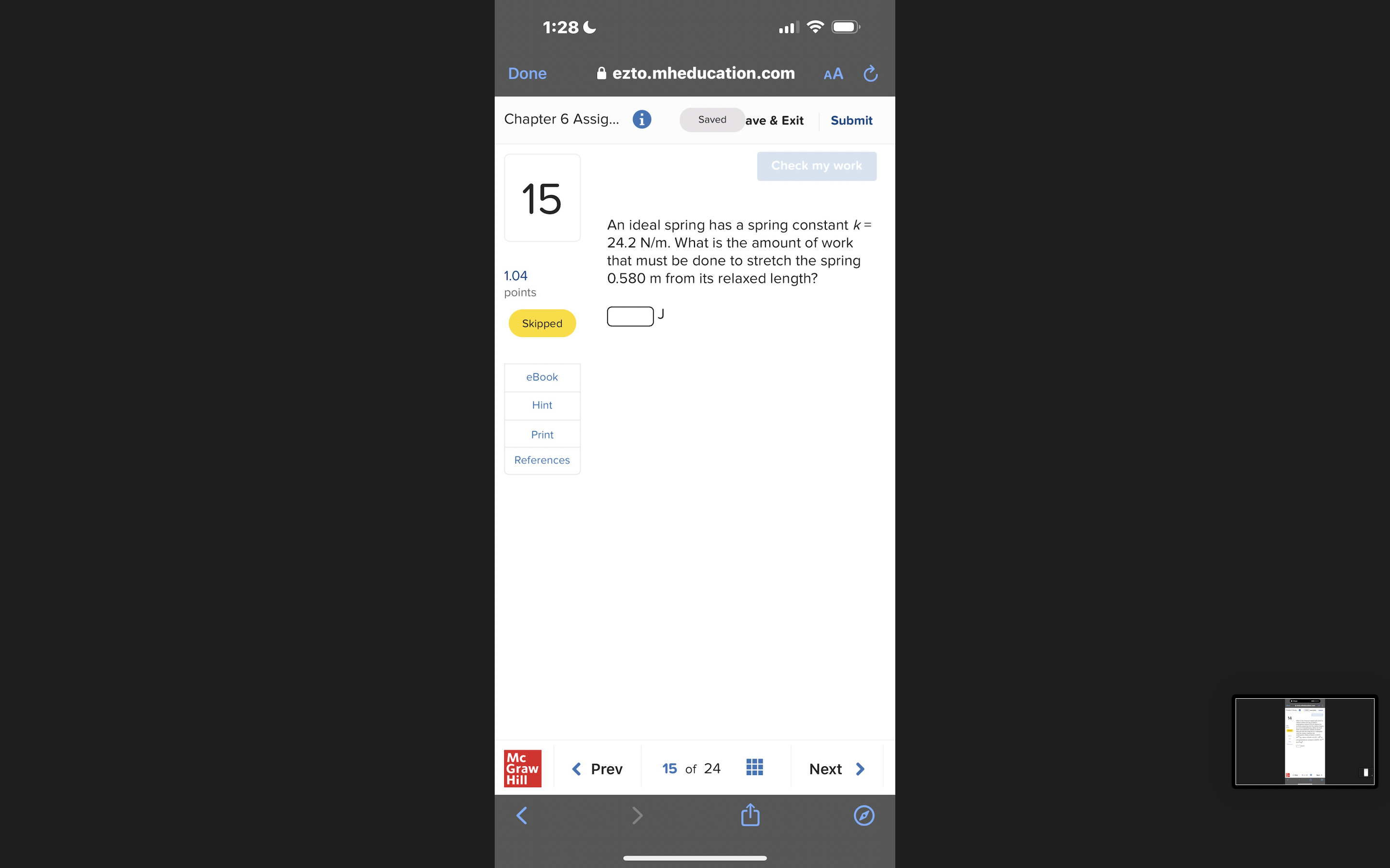 3 point. Assume the pulleys and rope are ideal and that all