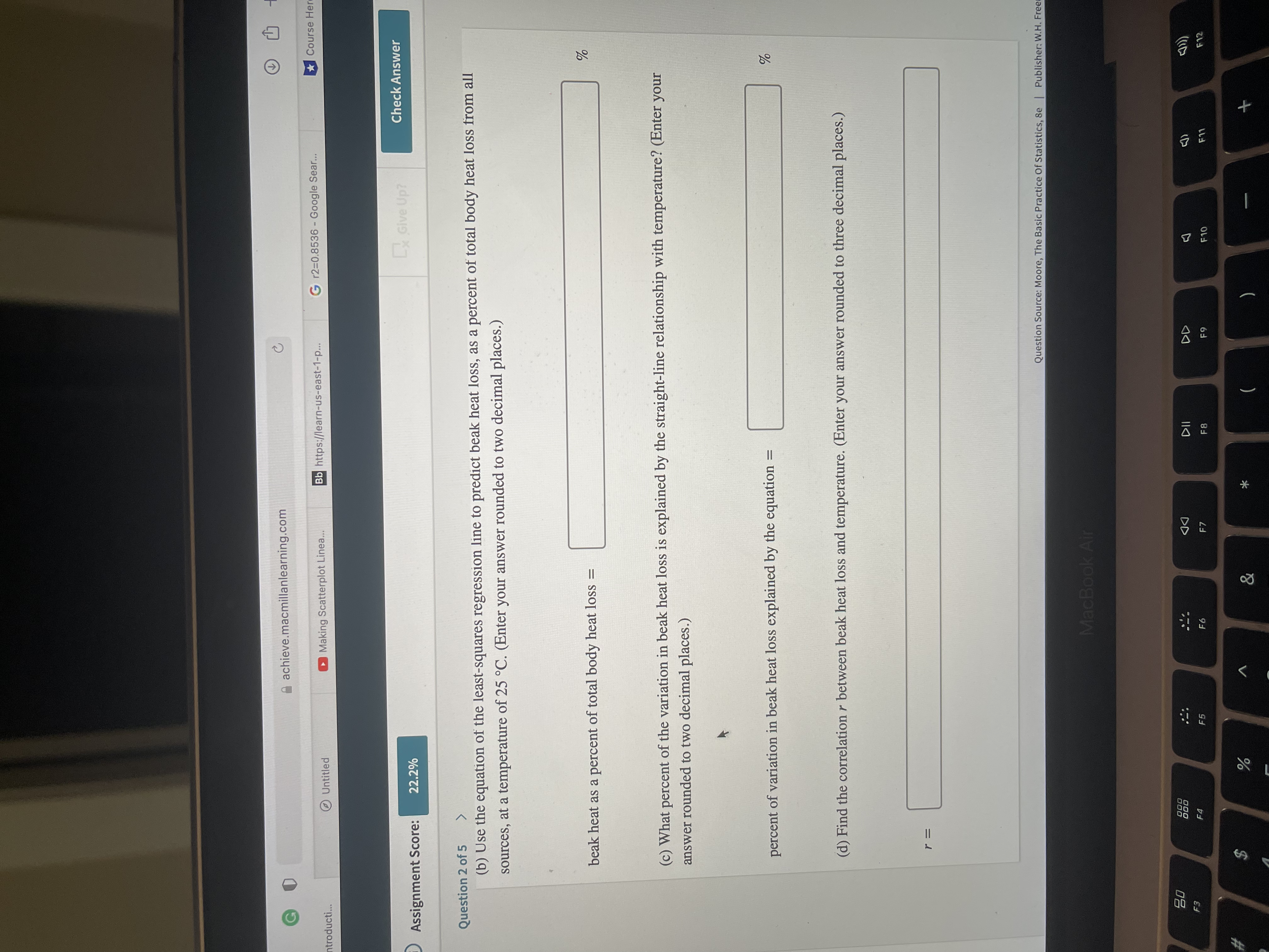 2 of 5 > correct explanation. O For every degree Celsius, the