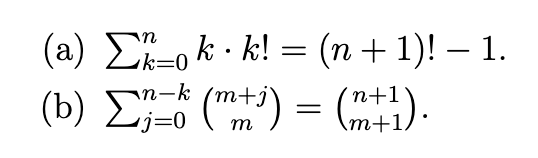 How to compute these two functions n a k=0 k . k!