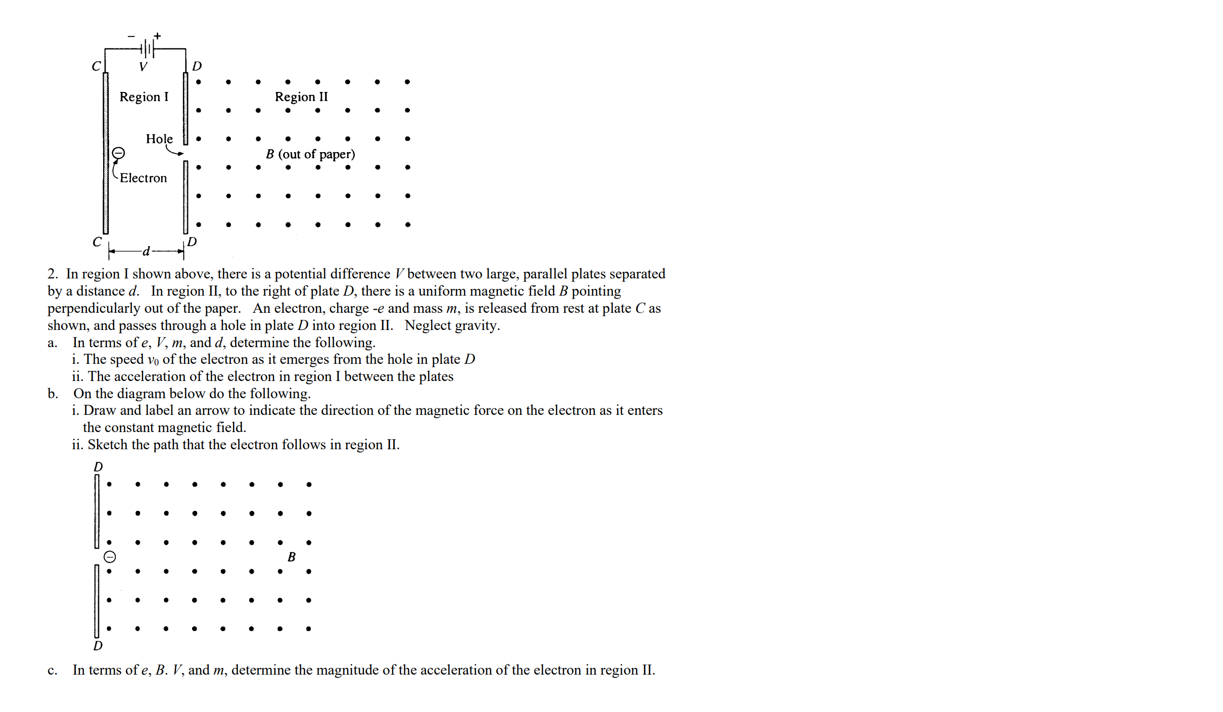 Help to find out the solution for this problem C V D