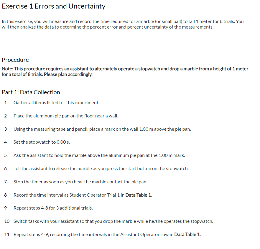 next pages before beginning. Then, gather all of the materials listed below