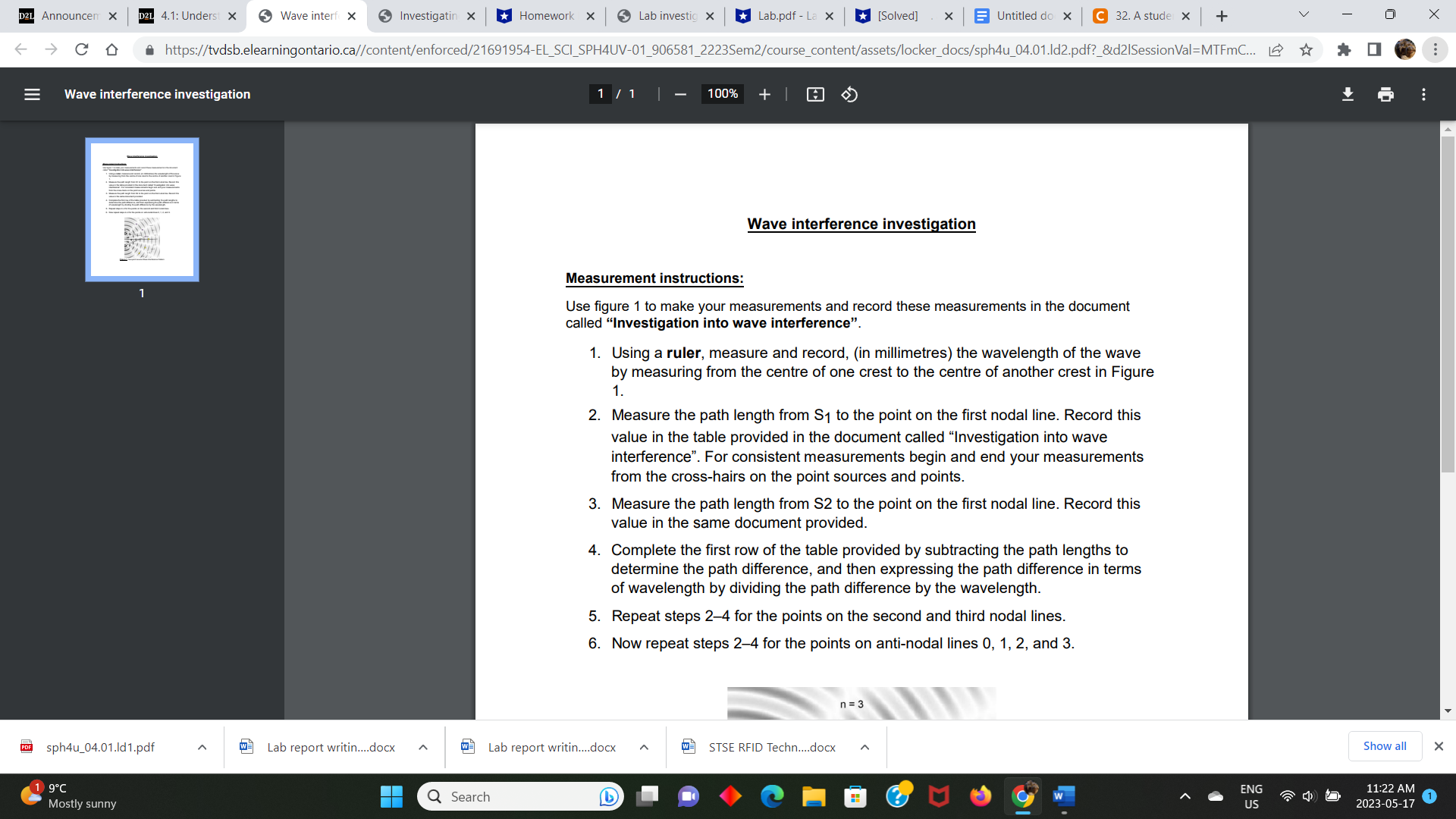 2 | - 80% + Investigating water wave interference: Two-point source pattern