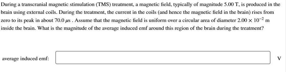normal to the plane of the loop. The magnitude of the magnetic