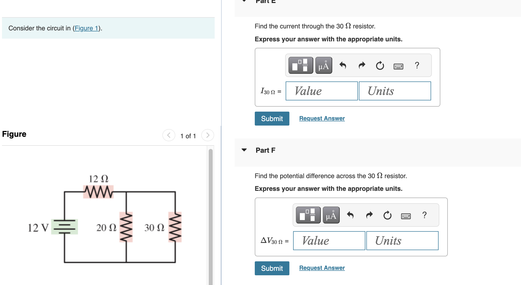 Hi please explain these questions thanks Find the current through the 12