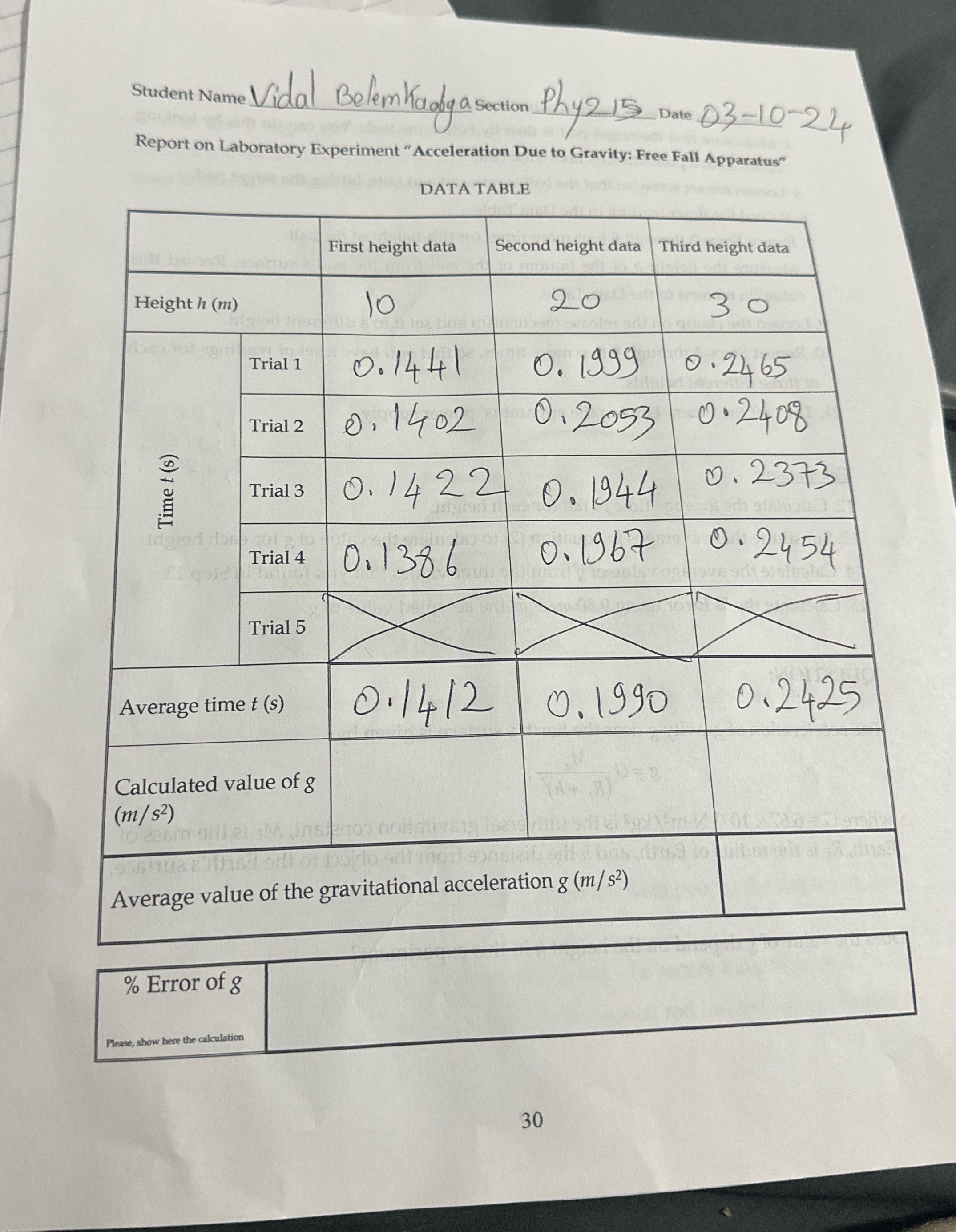 I think the height is wrong . On the ruler we measured