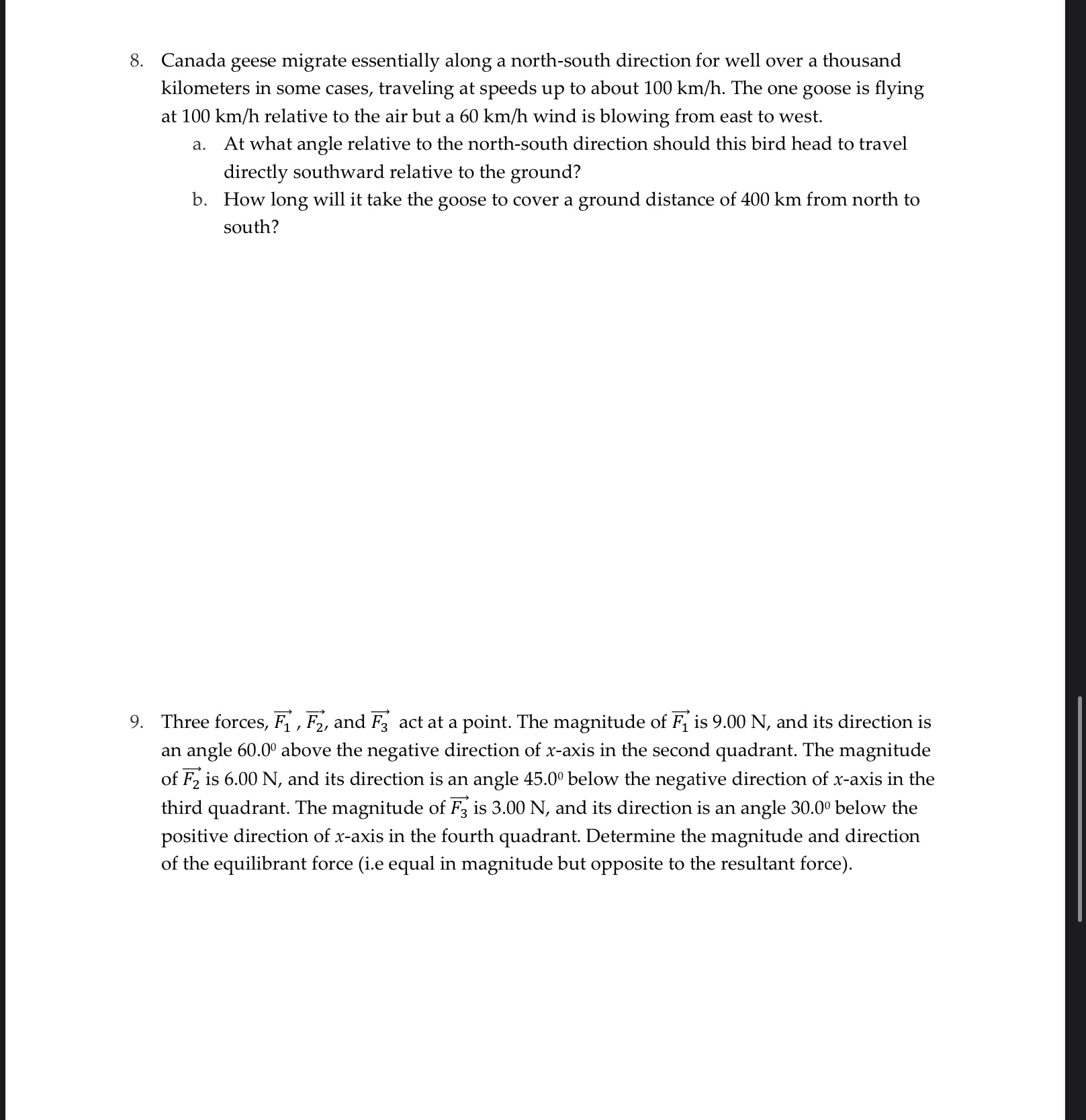 object is at x = 10m and has velocity UM = 2