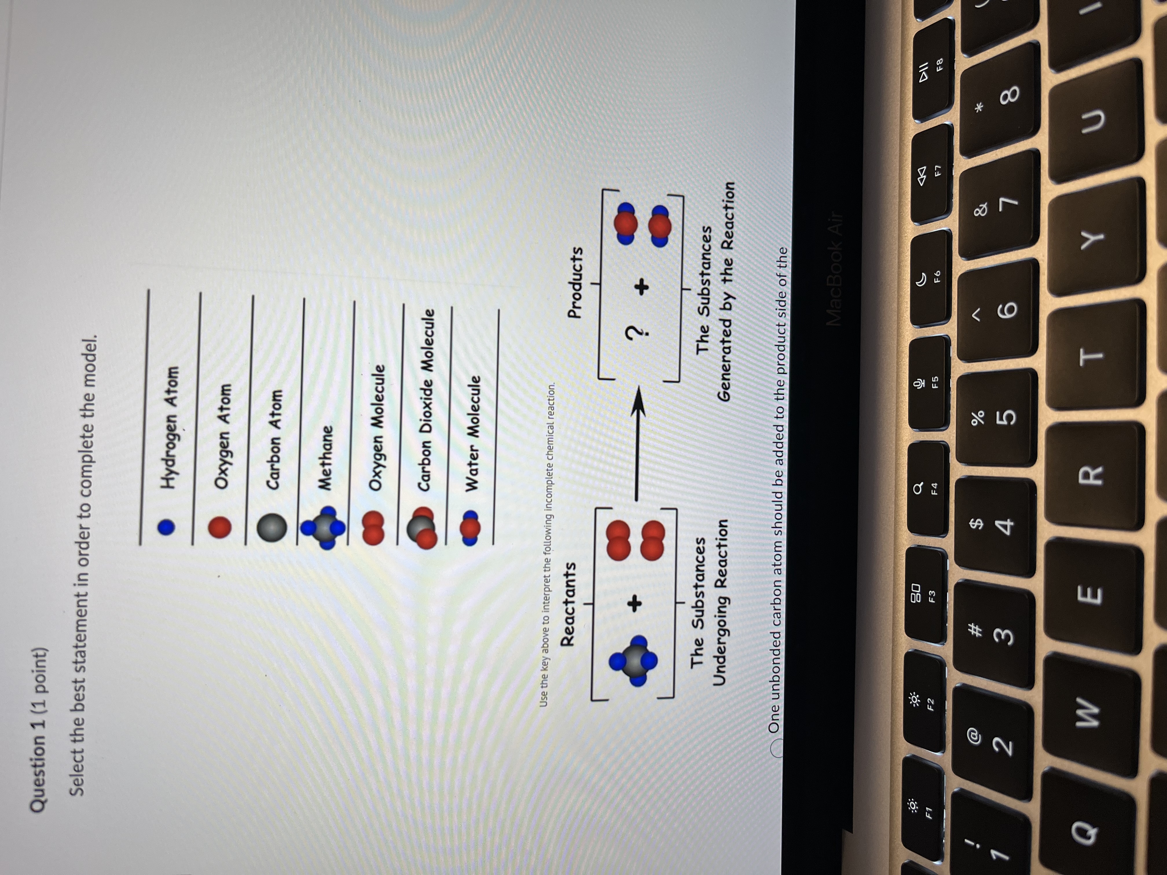 Question 1 (1 point) Select the best statement in order to