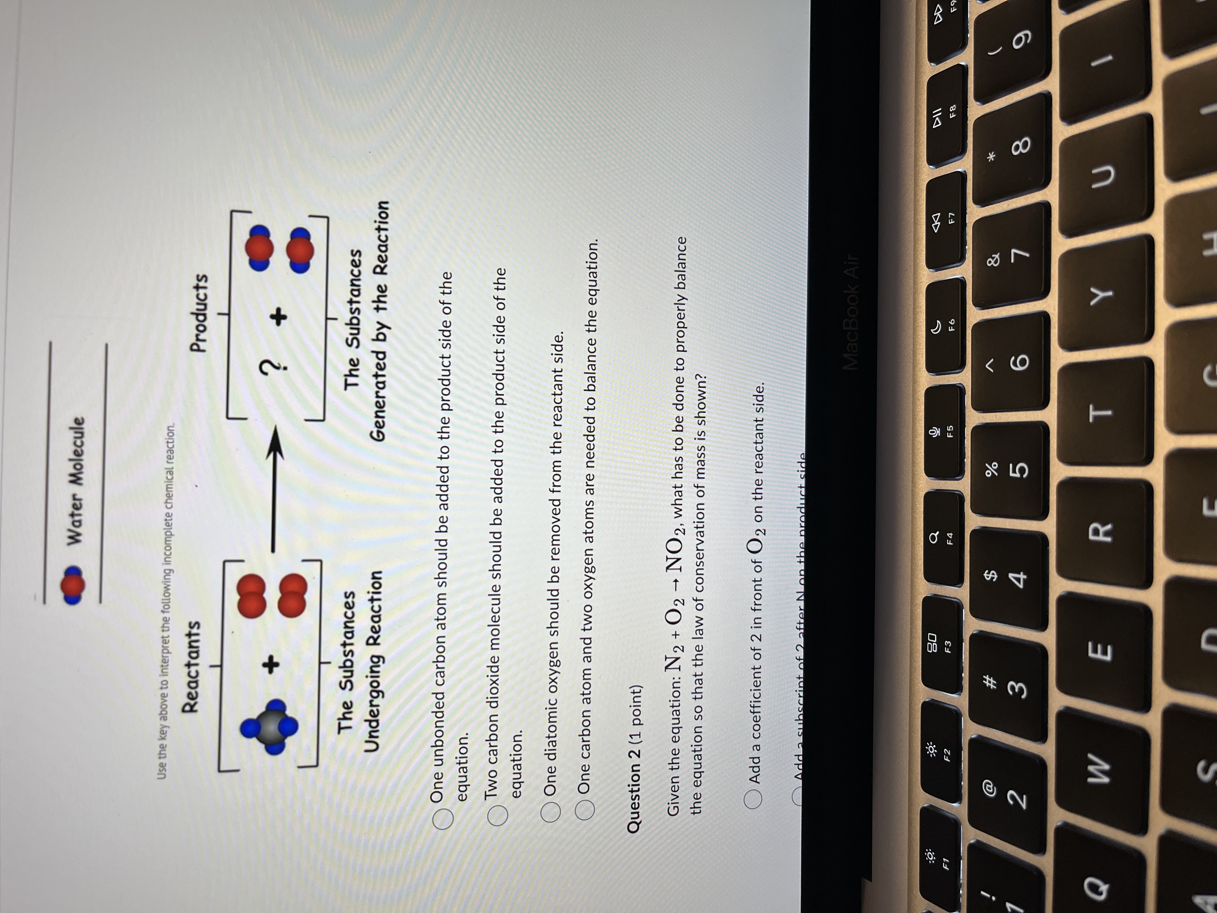 complete the model. Hydrogen Atom Oxygen Atom Carbon Atom Methane Oxygen Molecule