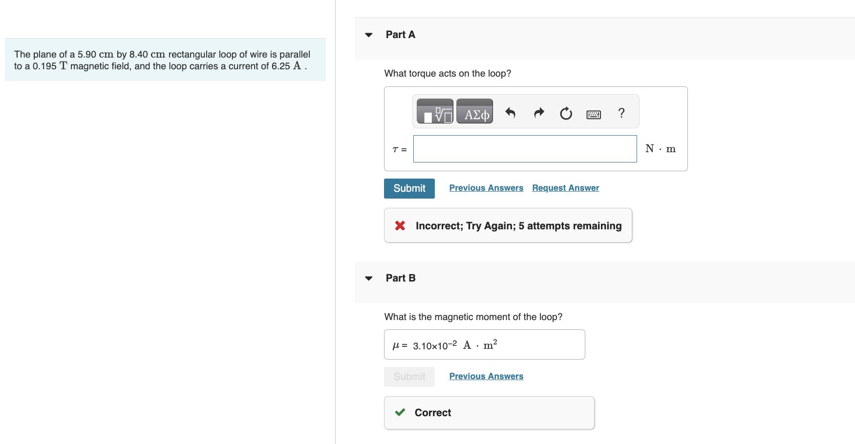 _ _ and d = 18 cm _ Find the magnitude of