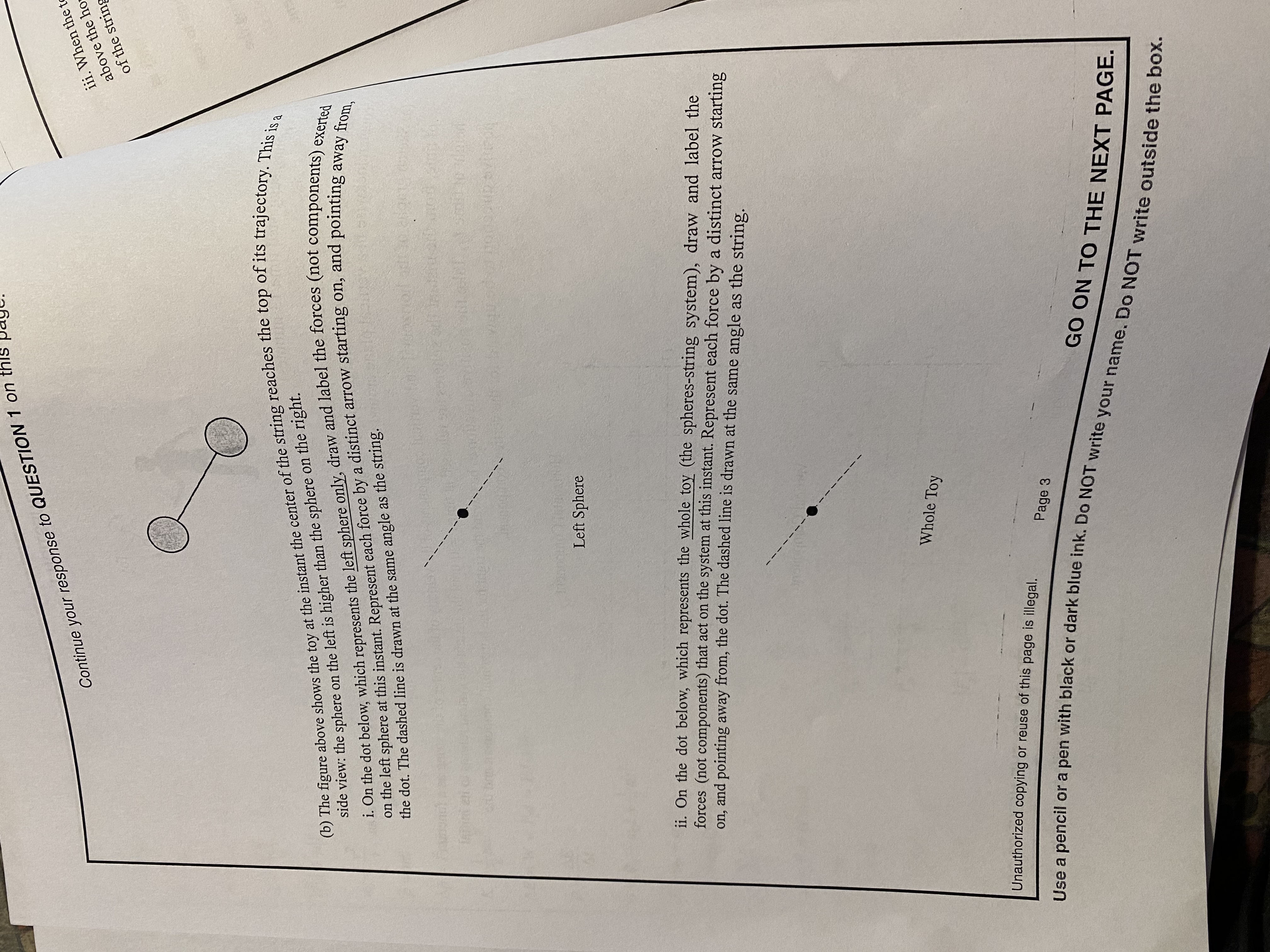 1. (7 points, suggested time 13 minutes) A toy consists of two