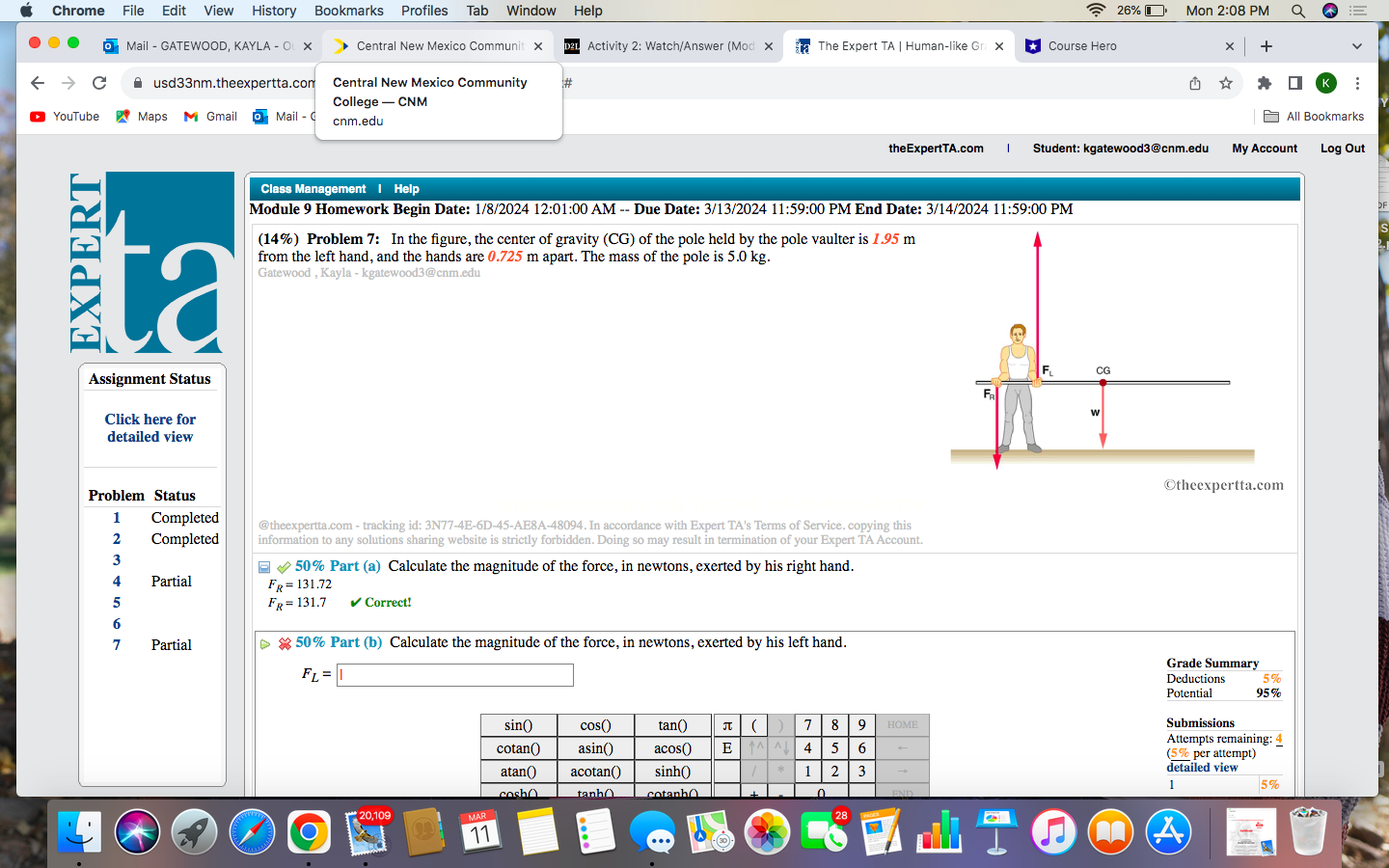 Chrome File Edit View History Bookmarks Profiles Tab Window Help 26%