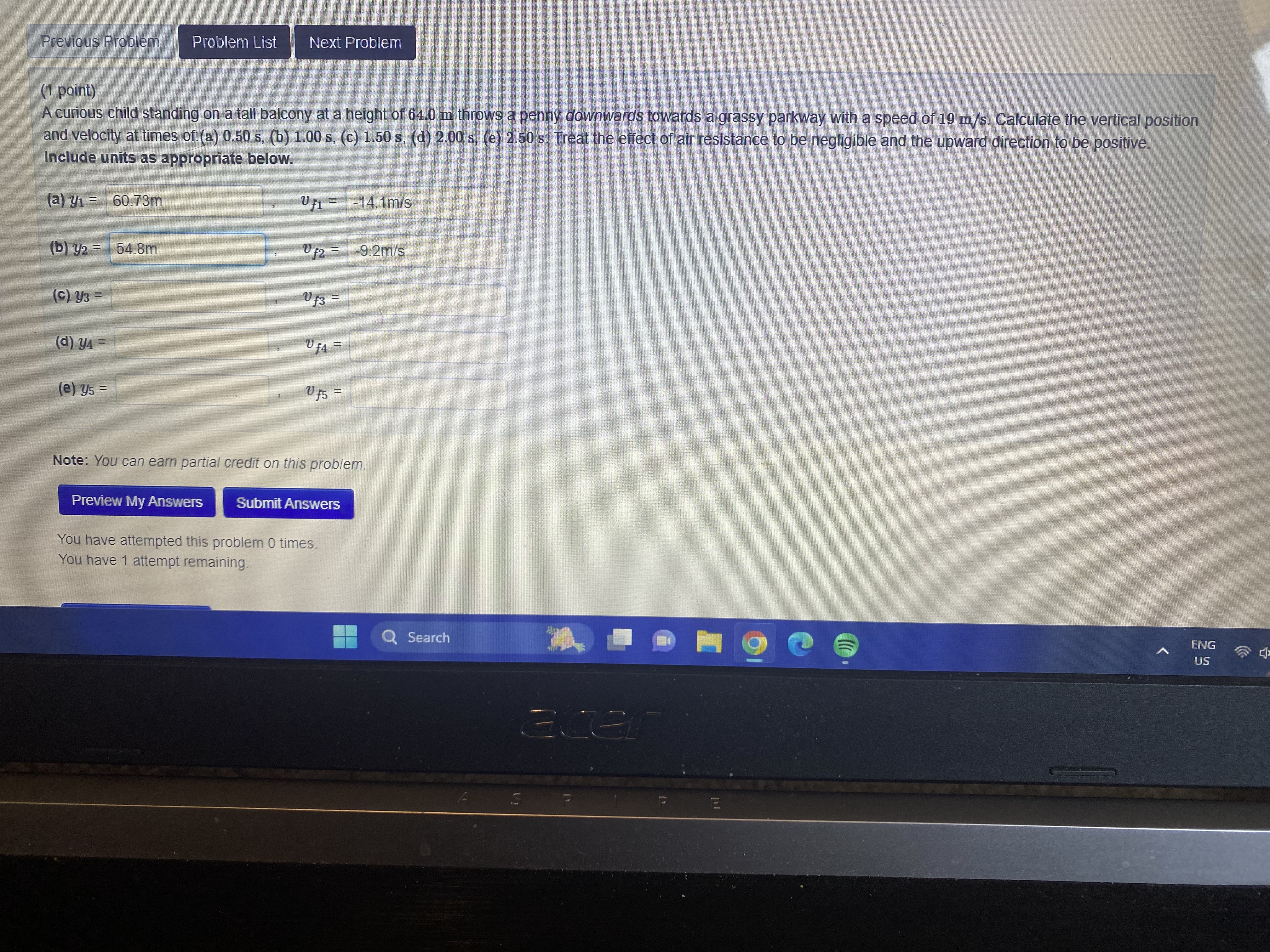 shown in the figure below. Find the total distance R from the