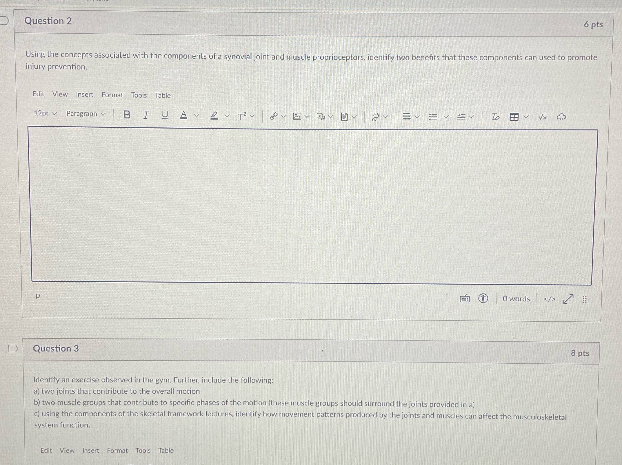 2 and 3 Question 2 6 pts Using the concepts associated with