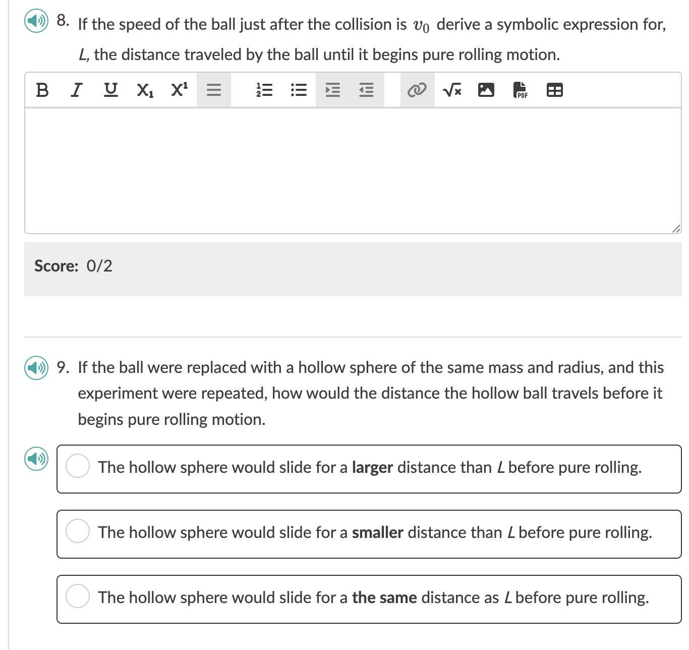pendulum strikes a billiard ball m = 165 g, causing the billiard