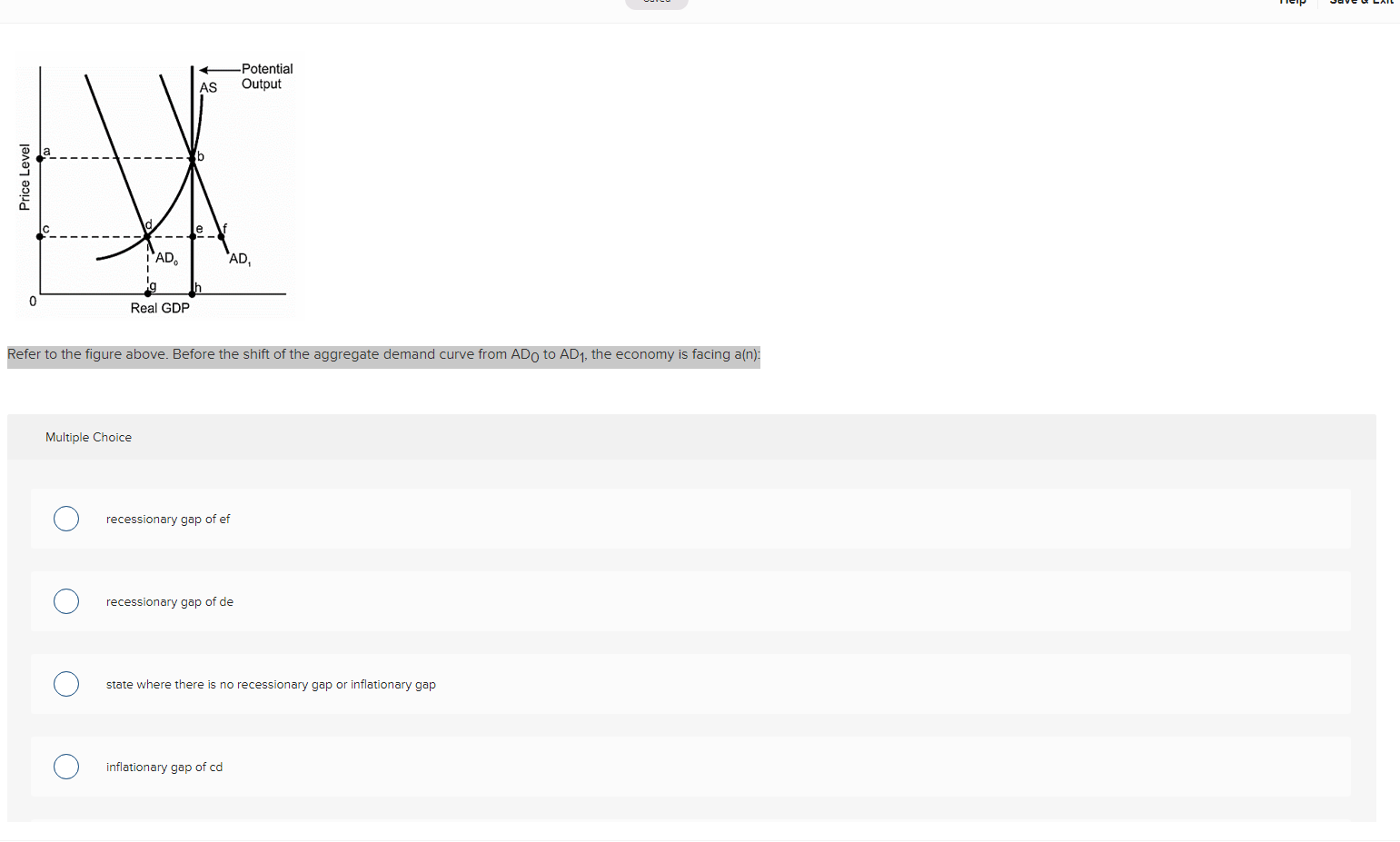 answer this pleease Potential Output la_ _ Price Level 0 Real GDP