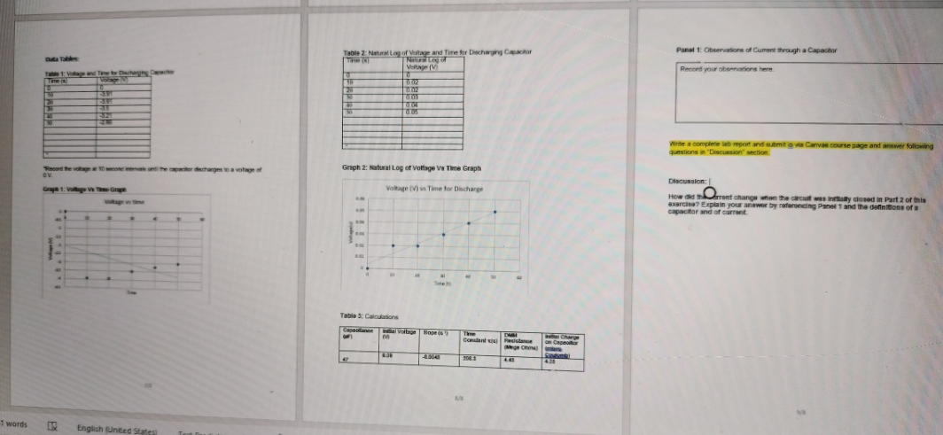 help with observations in panel 1 and ---> how did the current
