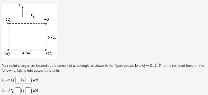 Three point charges lie on a straight line, as shown in the