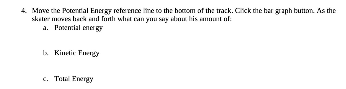  4. Move the Potential Energy reference line to the bottom of