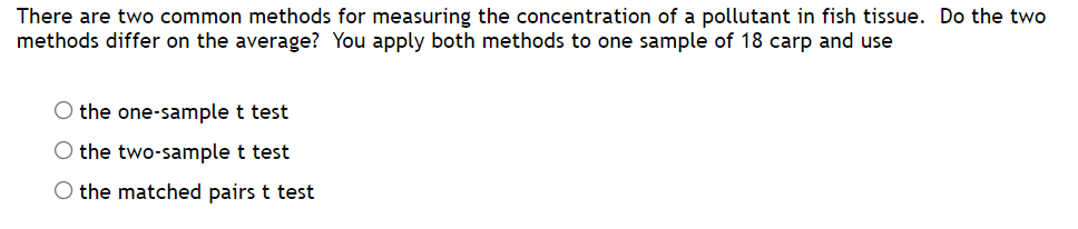 1. There are two common methods for measuring the concentration of a