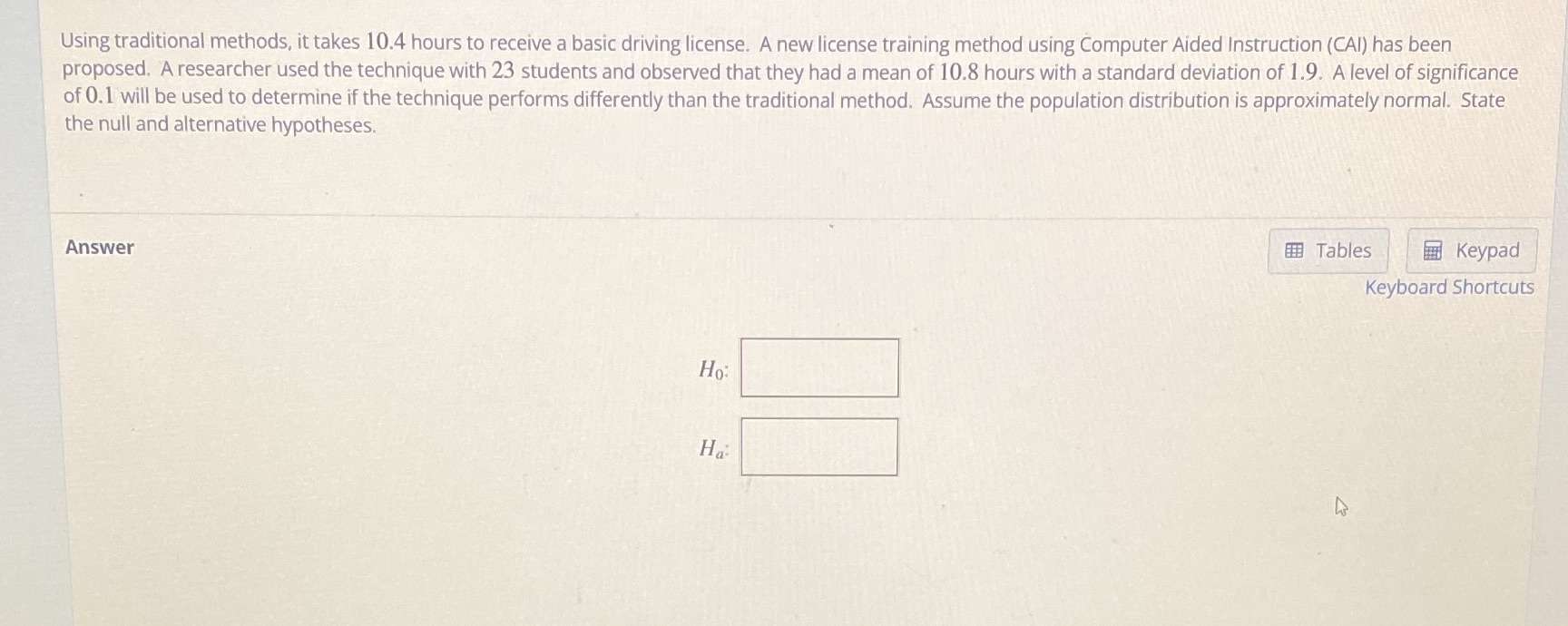  Using traditional methods, it takes 10.4 hours to receive a basic