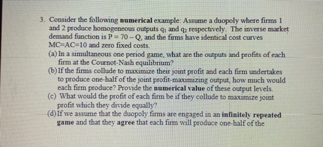 Please any help on this would be appreciated 3. Consider the following