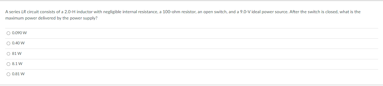 flowing through it. If the maximum emf across the inductor is equal