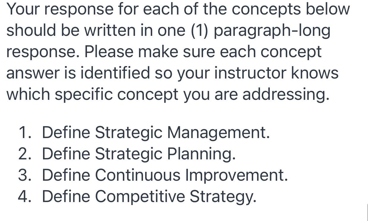 Define the listed concepts below and then provide a personal example of