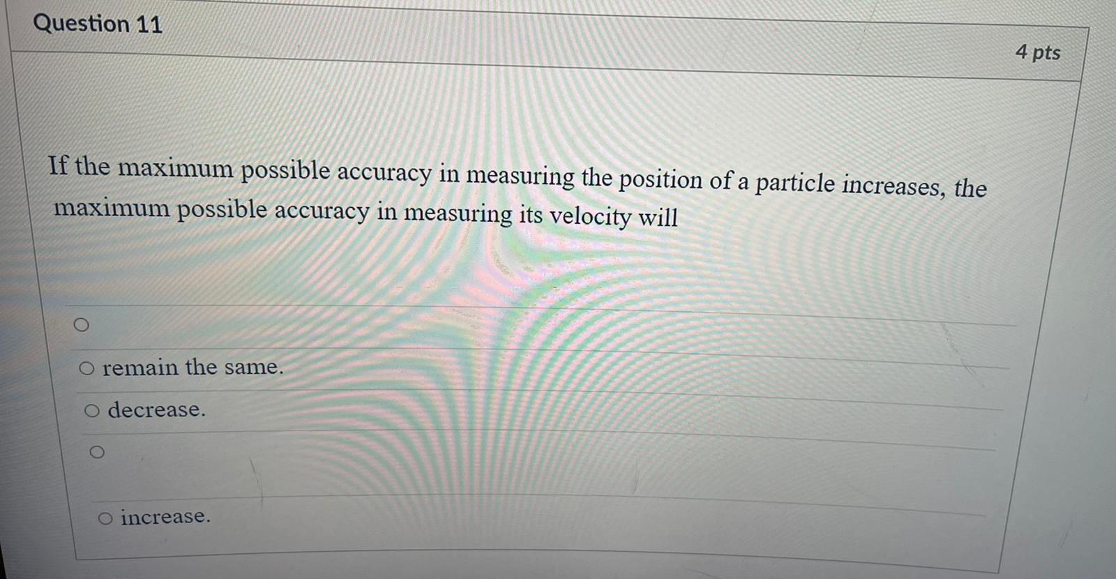 accelerator. If the speed of the protons is halved, the de Broglie