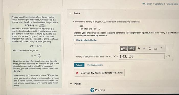  All Review | Constants | Penodic Tabily Part A Pressure and
