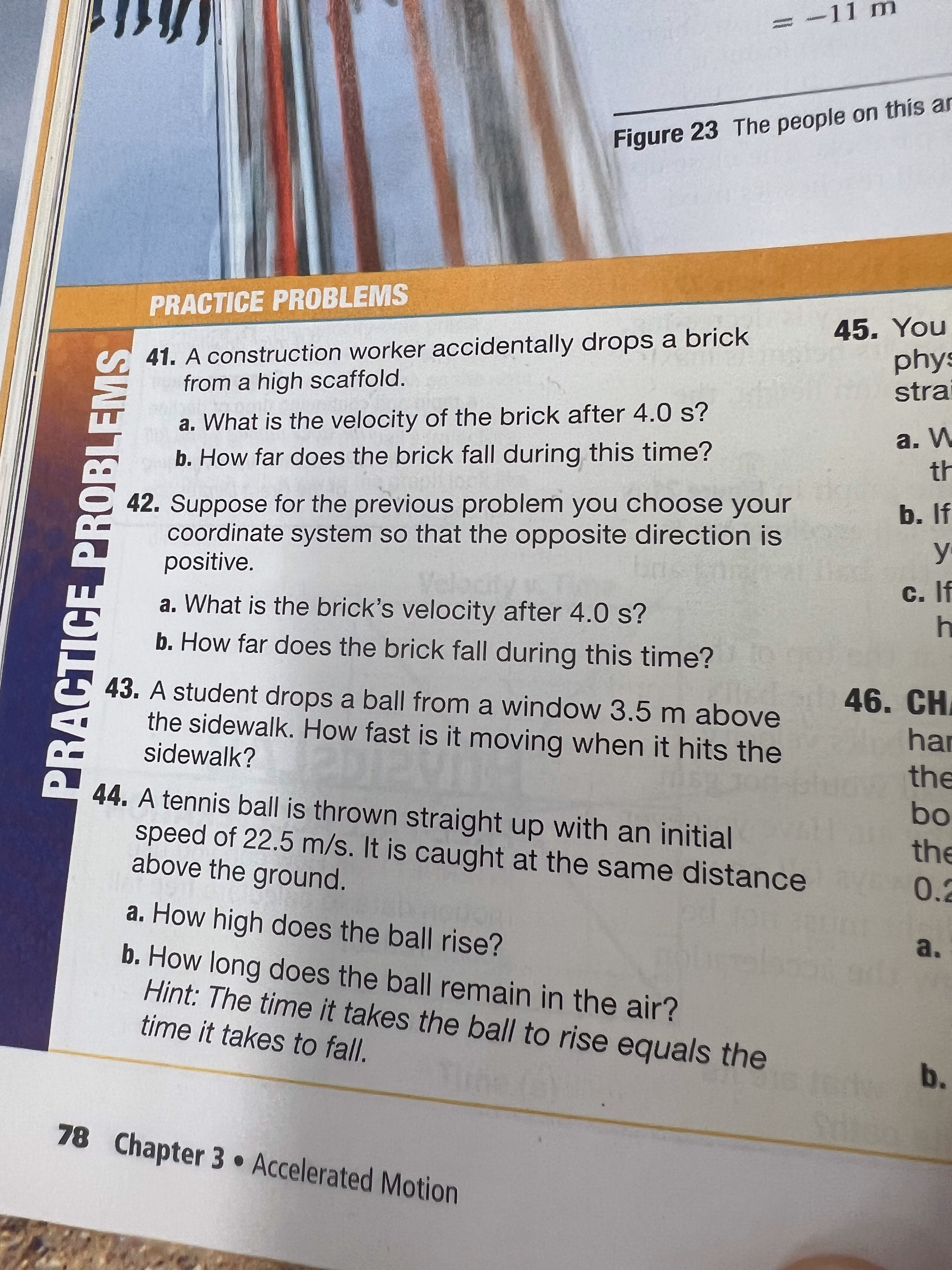 =-lim Figure 23 The people on this a PRACTICE PROBLEMS 45.
