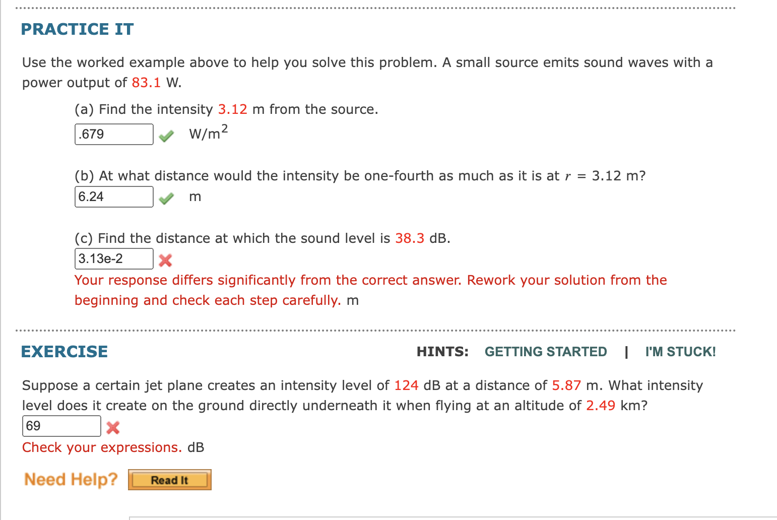  PRACTICE IT Use the worked example above to help you solve