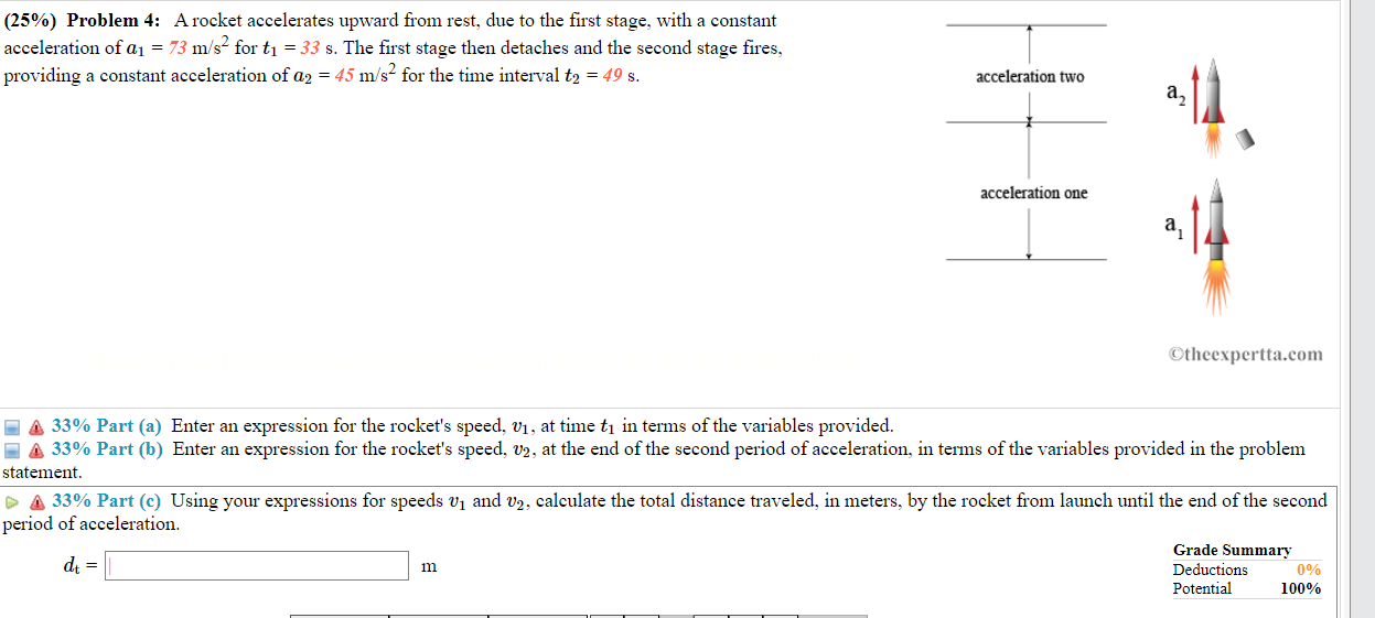 1. 95 111 tall? r=| (25%) Problem 1: A ball is thrown