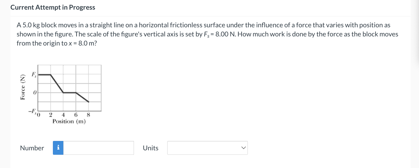 a 2.0 kg body as it moves along the positive x axis