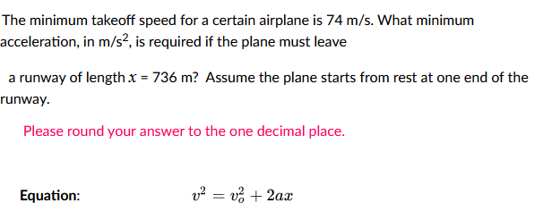 a straight-line path at a constant rate of 5 m/s2. How far