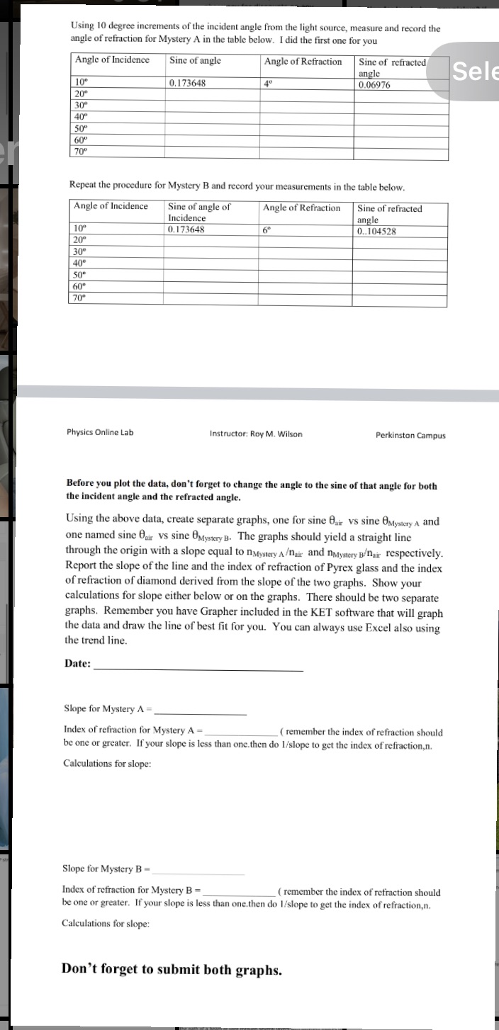 Simulator Link_ https://phet.colorado.edu/en/simulations/bending-lightEquipment Setup: The virtual apparatus will look like this:The top