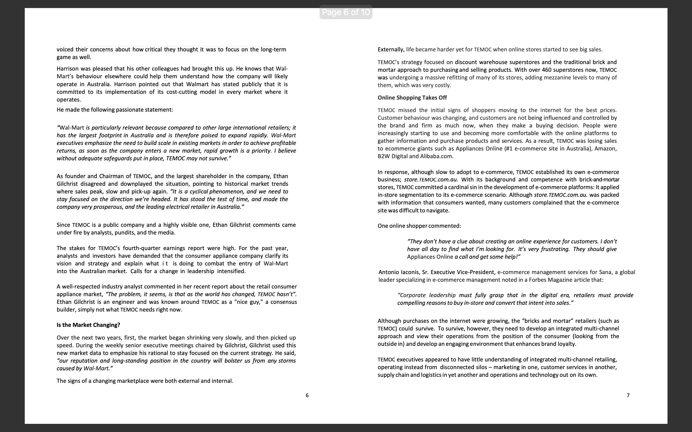 Organization's Strategy and Change Management Using the required course reading by Lussier,