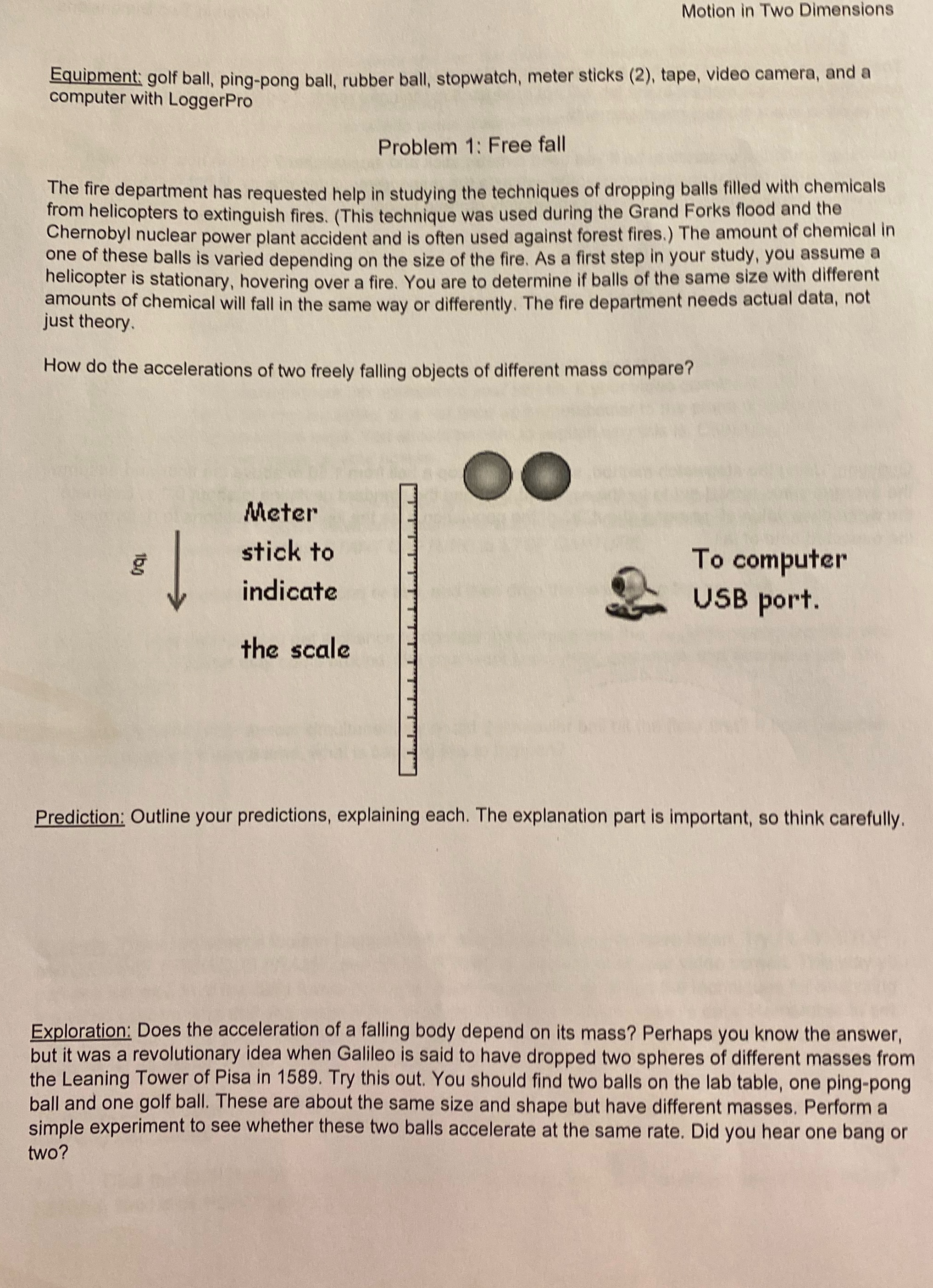 Motion in two dimensions physics 1 Motion in Two Dimensions Em Golf