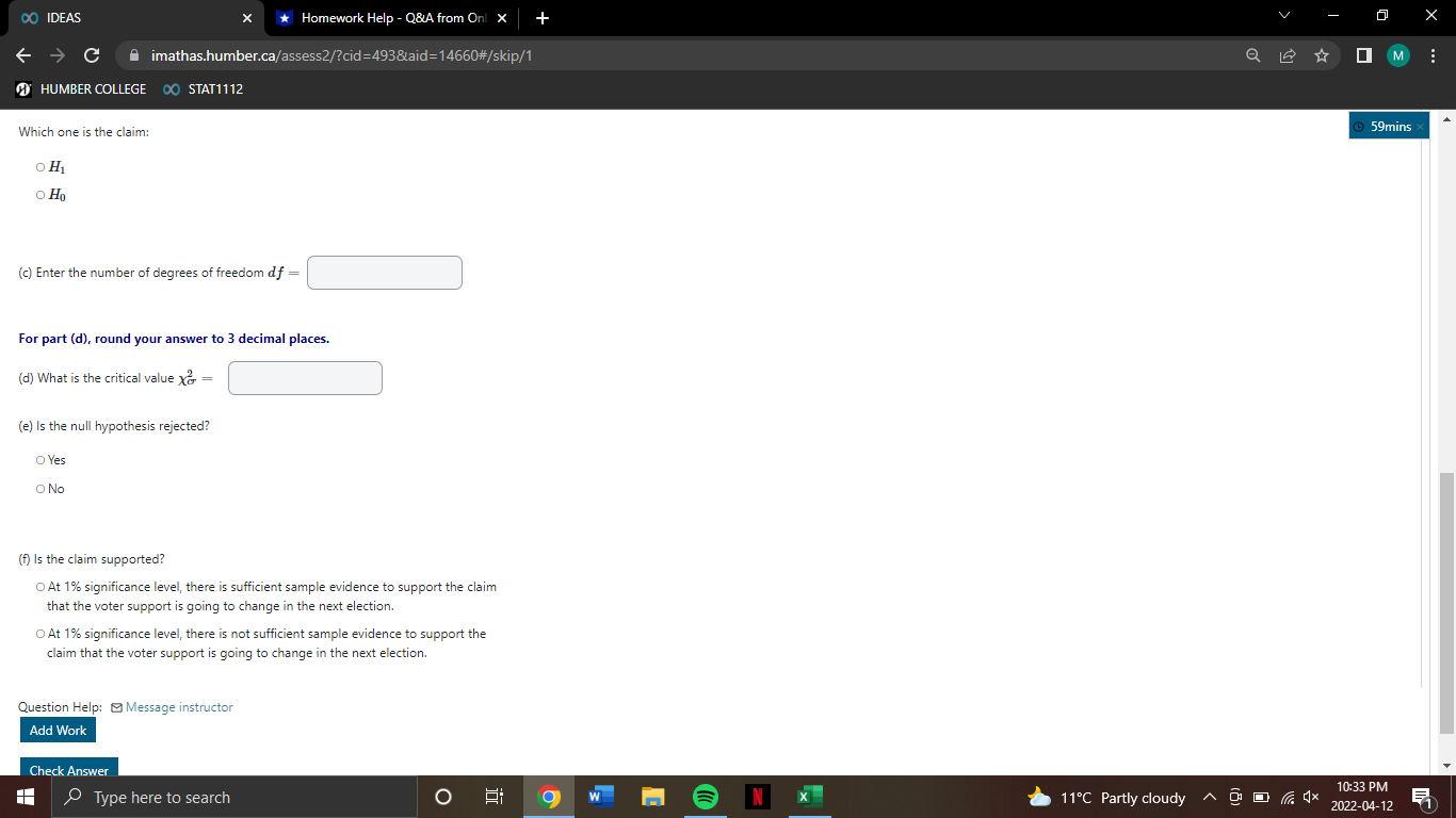 imathas.humber.ca/assess2/?cid=493&laid=14660#/skip/1 Q 2 IM HUMBER COLLEGE OO STAT1112 Four parties participated in
