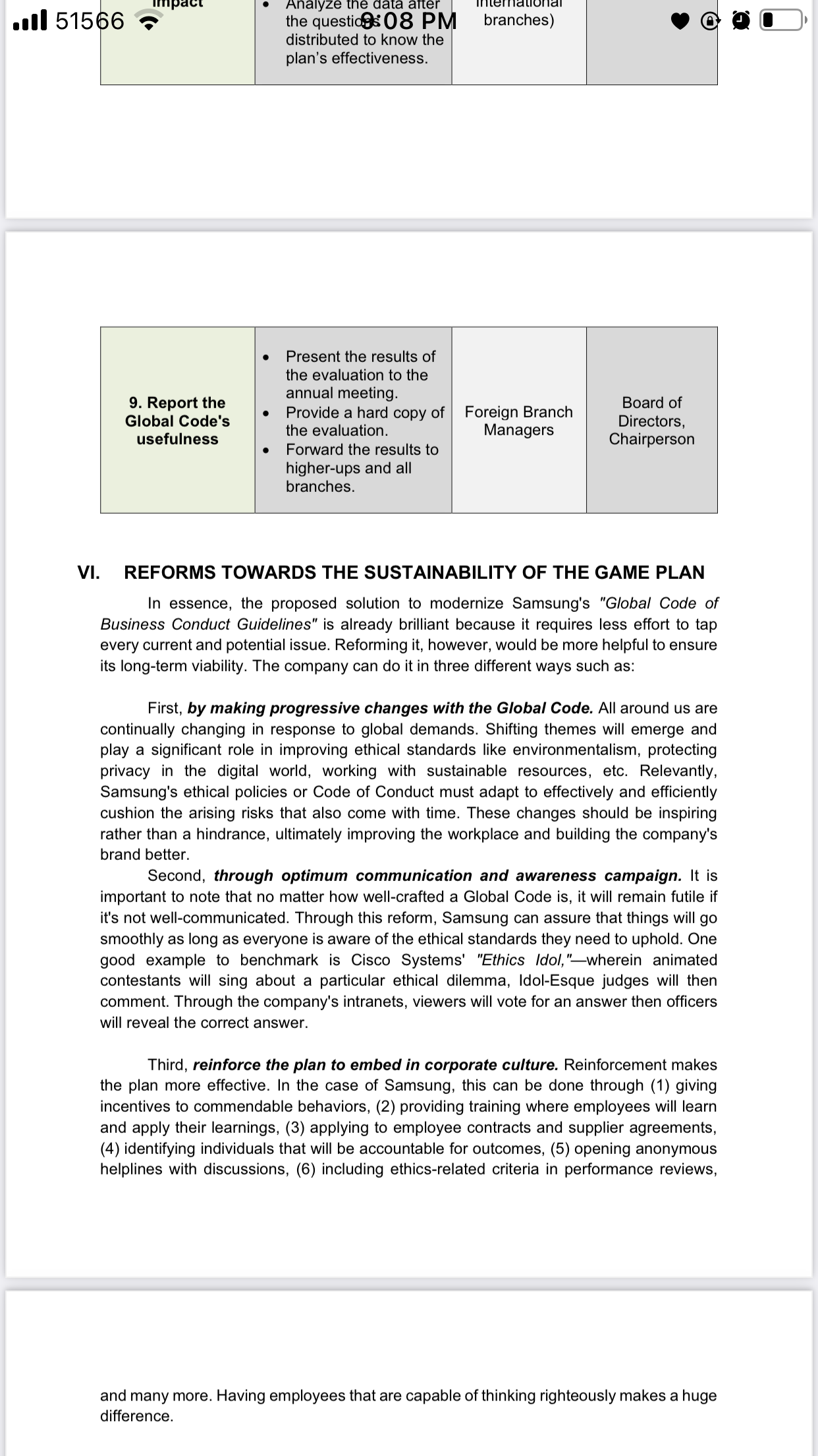 plan long term into the organization )DATA OR INFORMATION FOR THE CASE