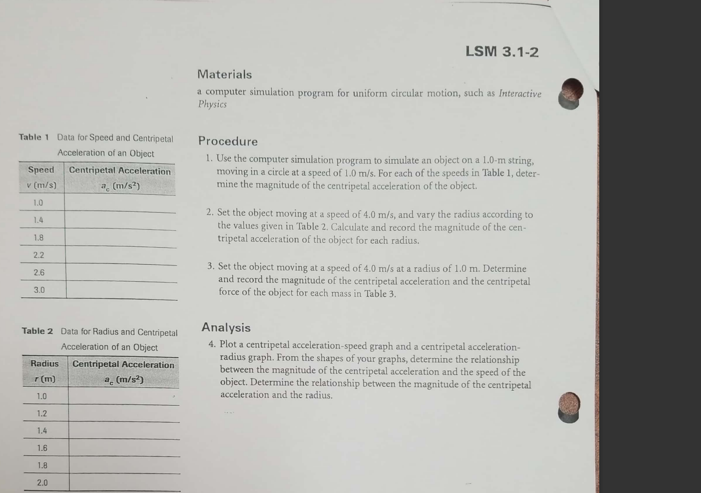 In this investigation, you will use a computer simulation program to look