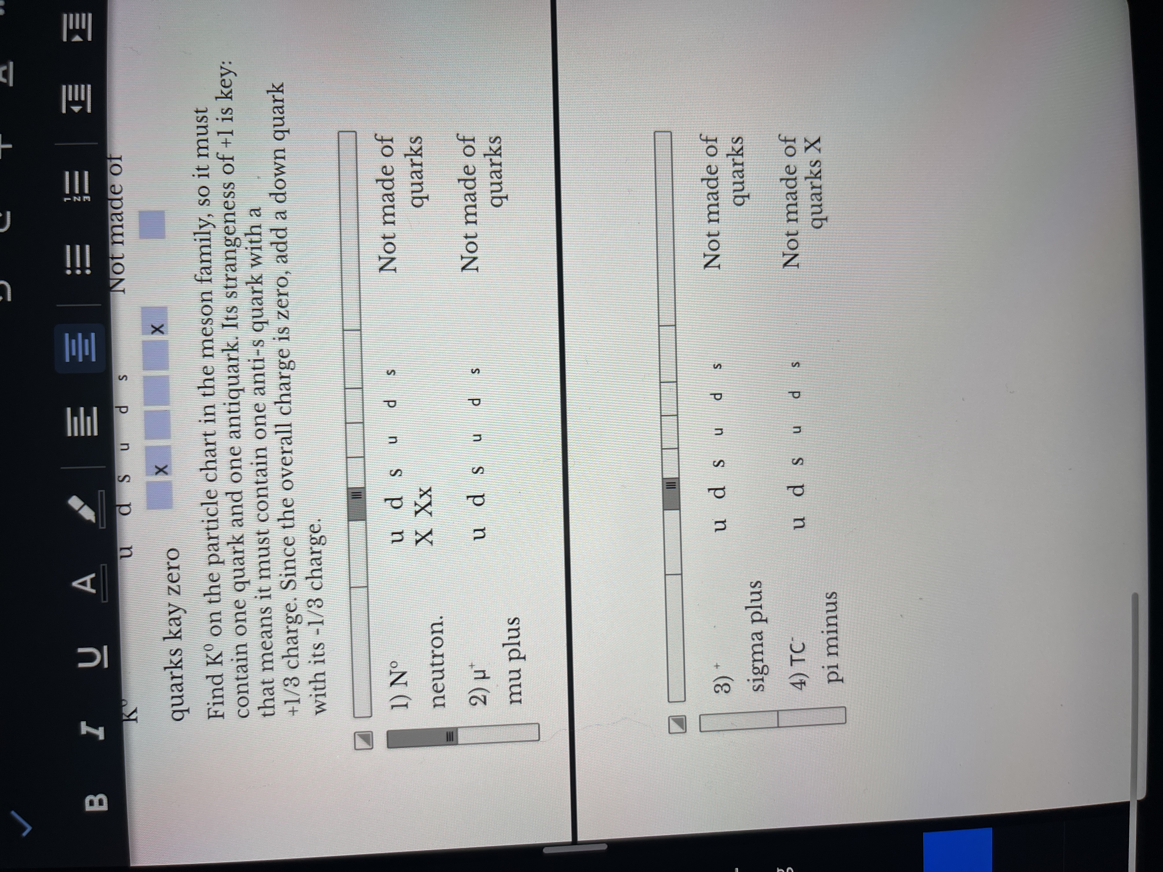  B I U A E E K udsu d Not made