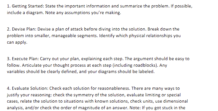 Use the 4-step procedure below to answer the question 1. Getting Started: