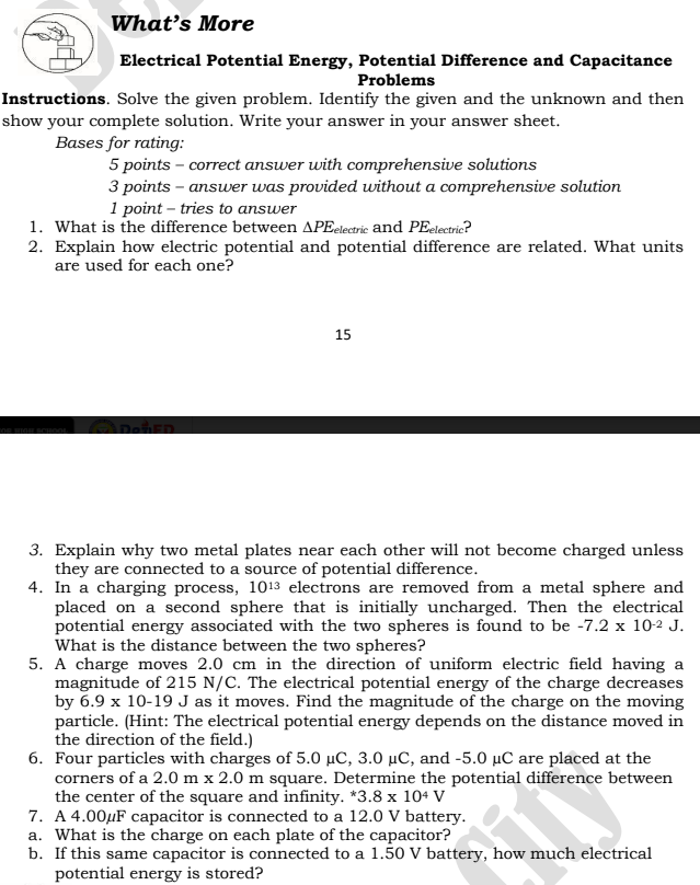 Write the letter of your correct answer on your separate sheet. 1.