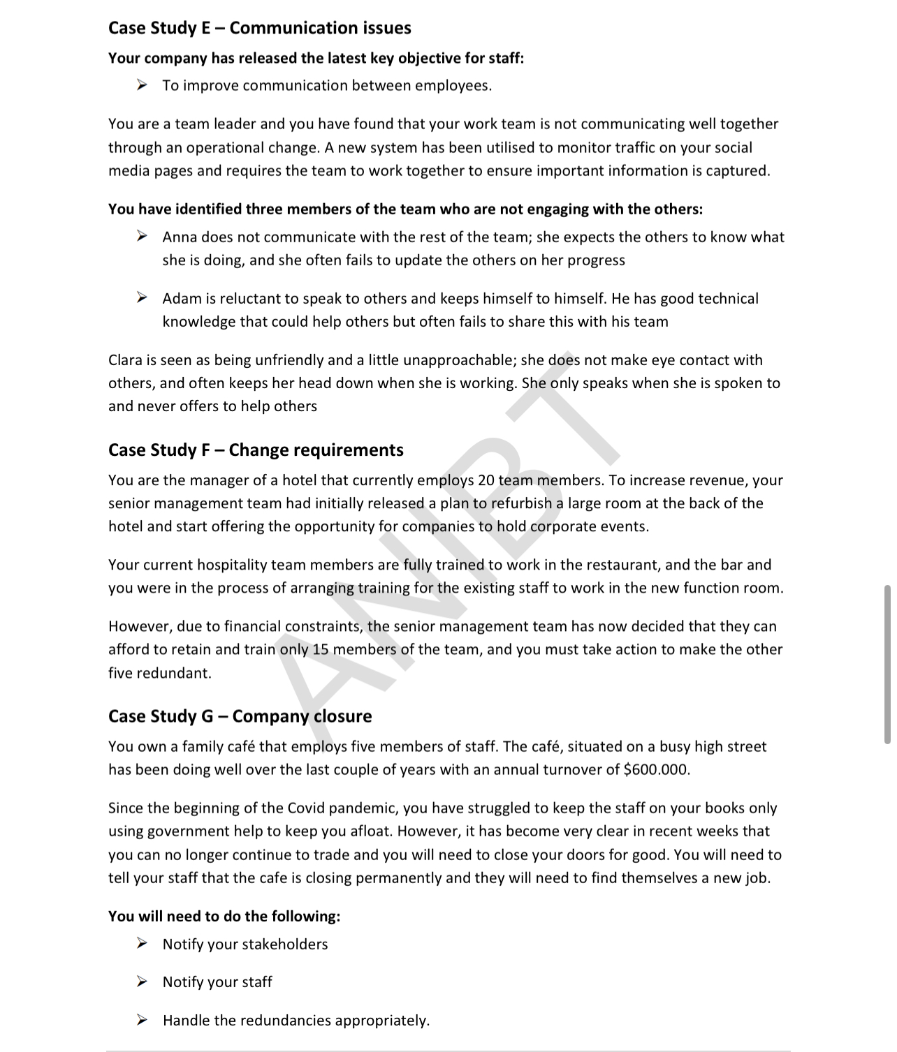 is underperforming in terms of: 3* Poor management lie Poor customer service