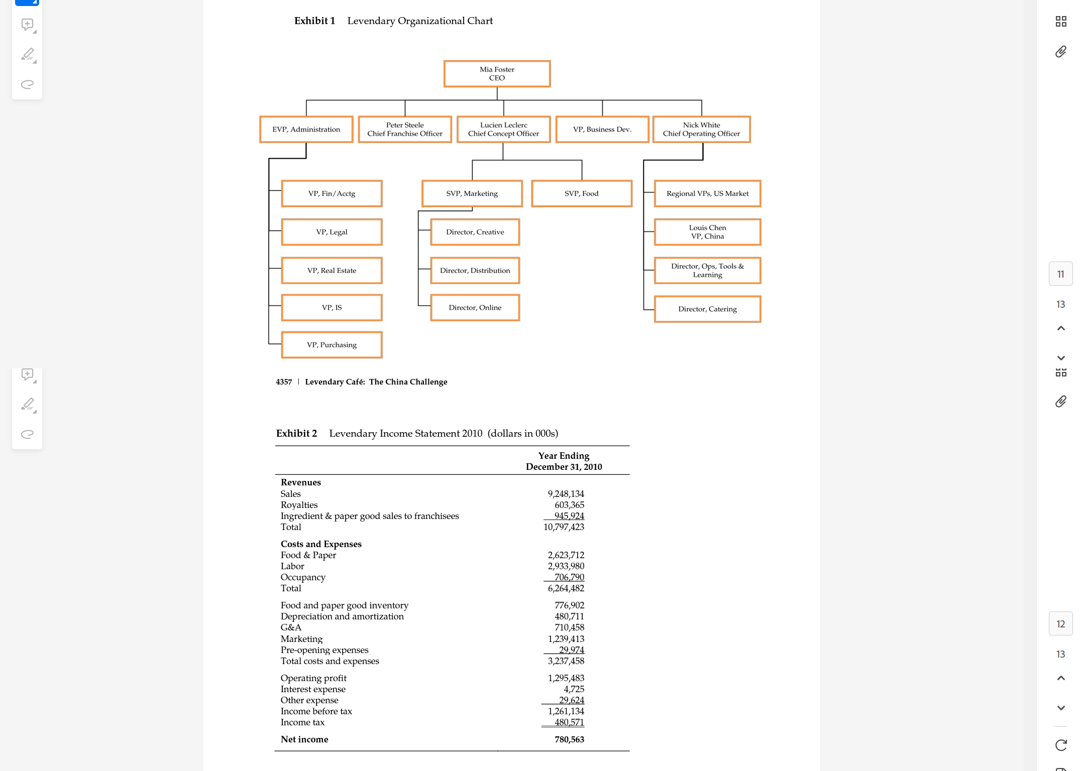 president of the U.S. business of a large American fast food company