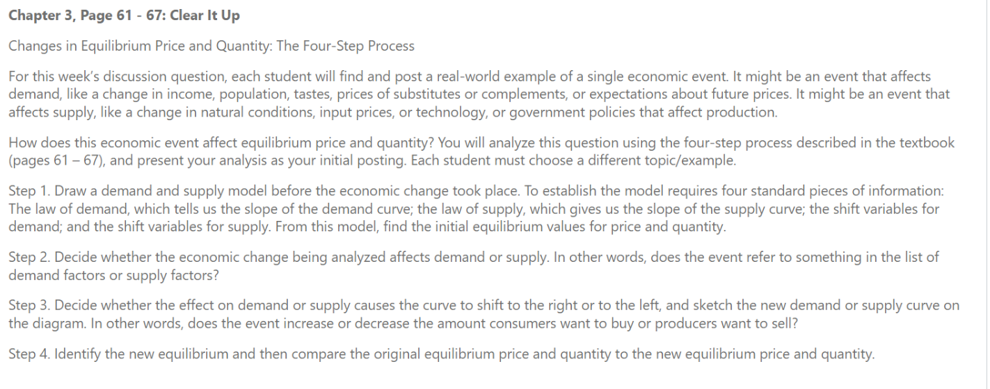 Chapter 3, Page 61 - 67: Clear It Up Changes in