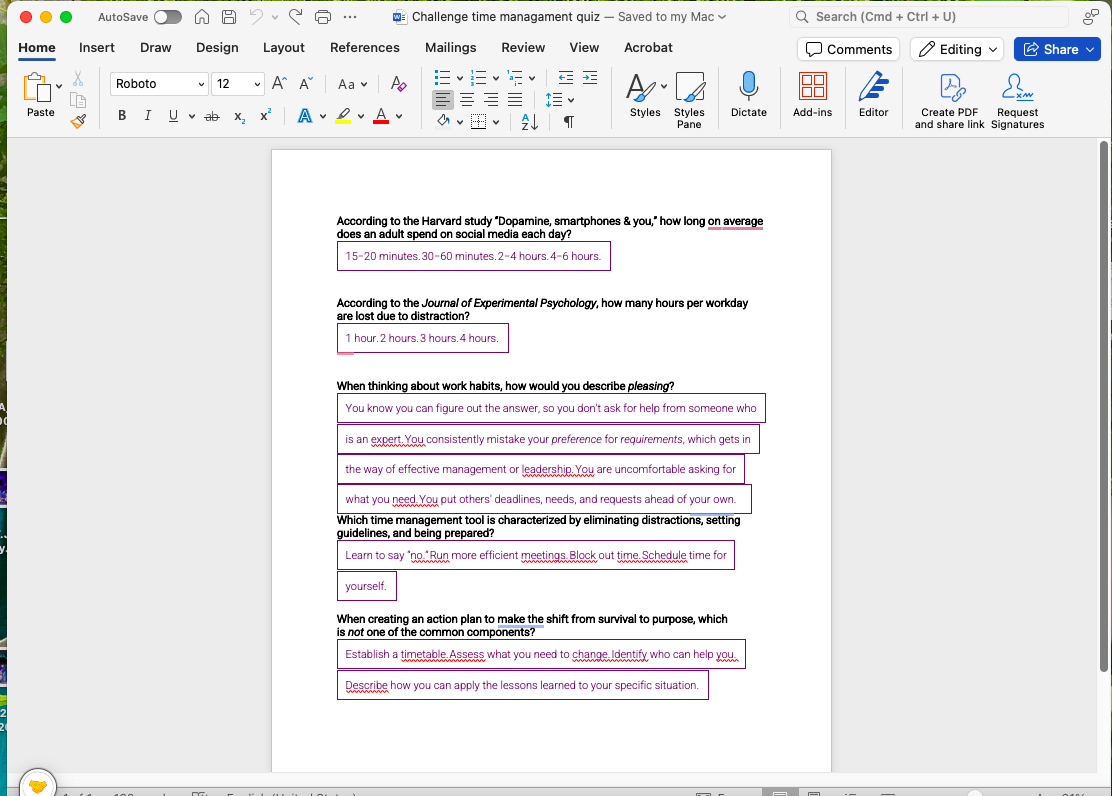  ... AutoSave O A A . G .. = Challenge time